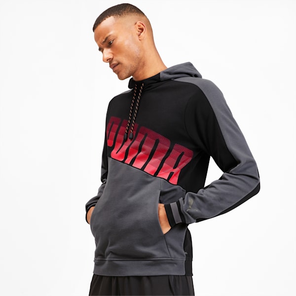 Collective Men's Hoodie, CASTLEROCK-Puma Black, extralarge