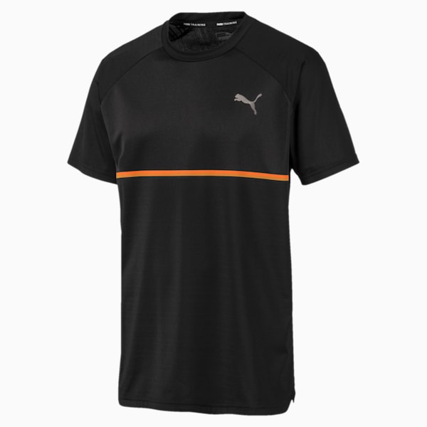 Power BND Men's Tee, Puma Black-Jaffa Orange, extralarge