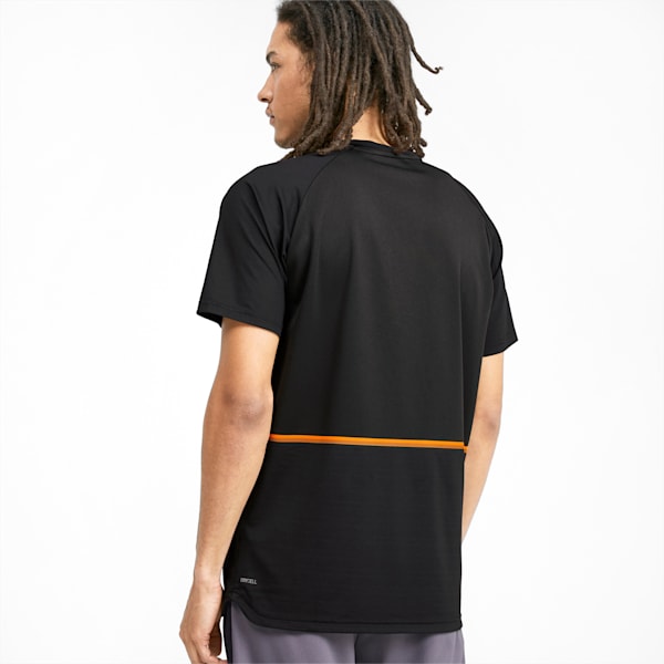 Power BND Men's Tee, Puma Black-Jaffa Orange, extralarge