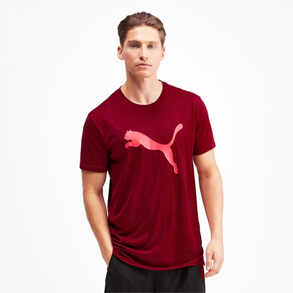 PUMA Heather Cat dryCELL Men's Training T-Shirt, Rhubarb Heather, extralarge-IND