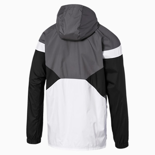 Reactive Men's Reversible Jacket, CASTLEROCK-Puma Black-Jaffa Orange, extralarge