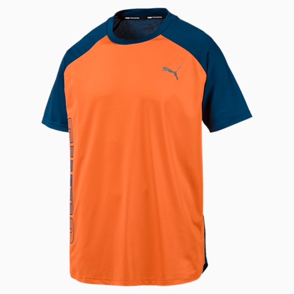 Collective Loud Men's Tee, Jaffa Orange-Gibraltar Sea, extralarge