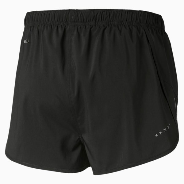 Running Split Shorts L1 D3 Black - RUNNING IS DEAD