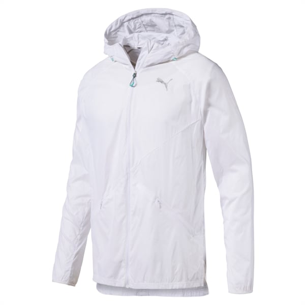 Lightweight Men's Hooded Jacket, Puma White, extralarge