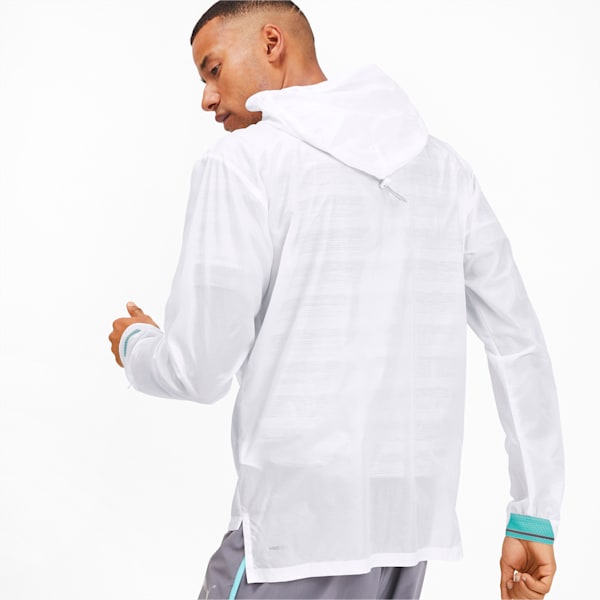 Get Fast Excite Men's Half Zip Running Jacket, Puma White, extralarge-IND
