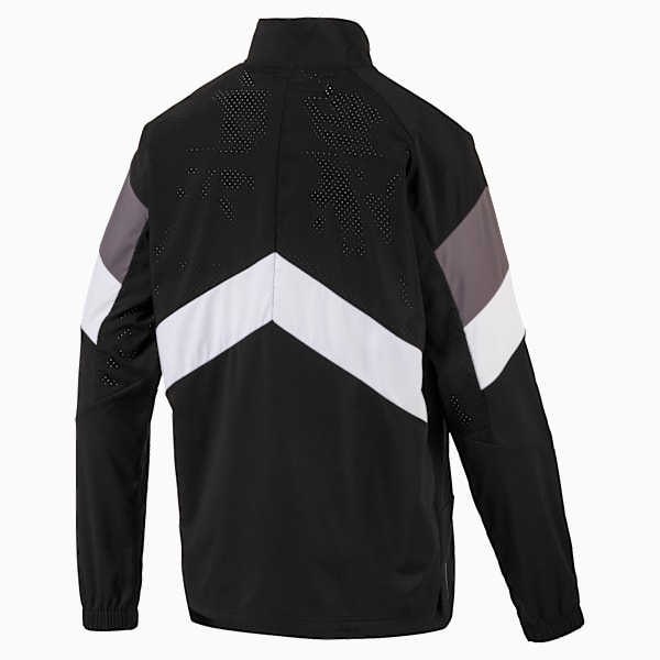 Reactive Men's Packable Jacket, Puma Black-Puma White-CASTLEROCK, extralarge