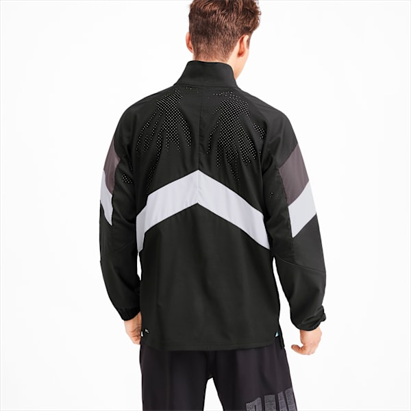 Reactive Men's Packable Jacket, Puma Black-Puma White-CASTLEROCK, extralarge