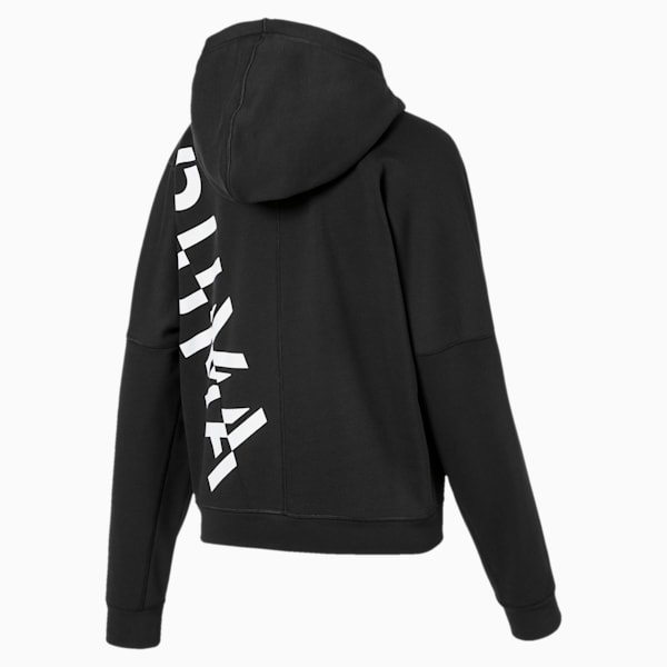 Puma girls' cat hoodie with thumb hole top