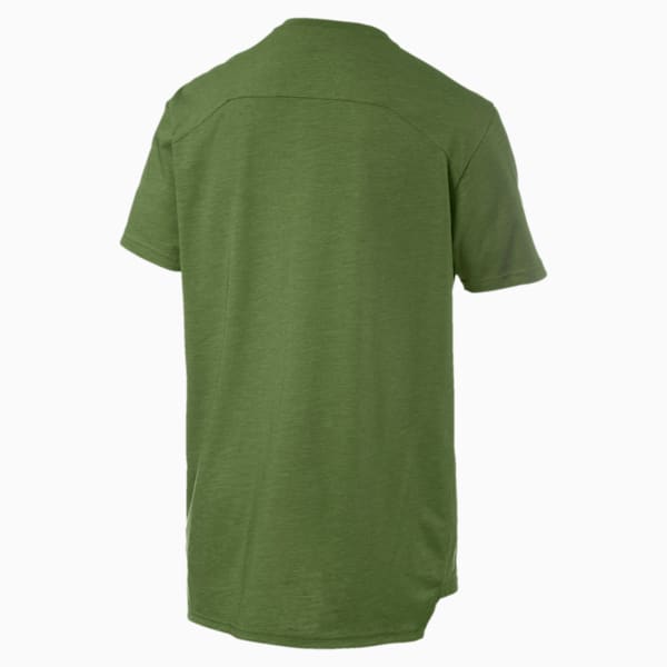 PUMA Men's Graphic Tee, Garden Green Heather, extralarge