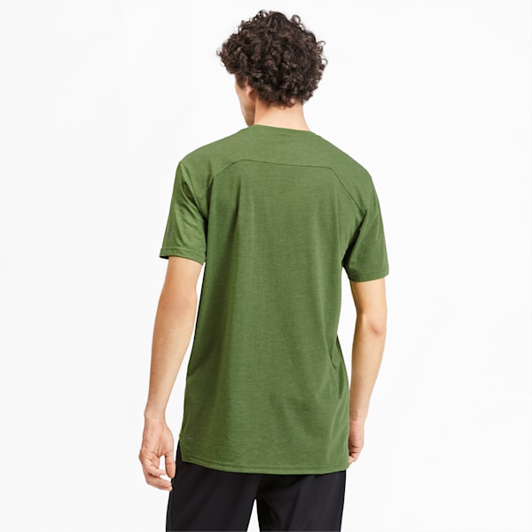 PUMA Men's Graphic Tee, Garden Green Heather, extralarge