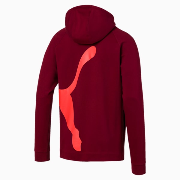 PUMA Cat dryCELL Men's Training Hoodie, Rhubarb-Nrgy Red, extralarge-IND