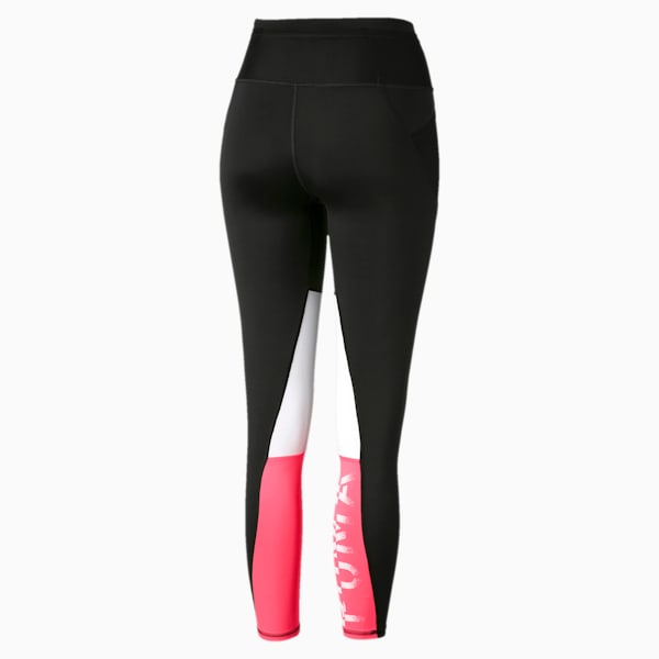 Feel It Women's 7/8 Leggings, Black-White-Pink Alert, extralarge