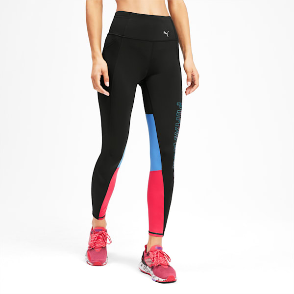 Feel It 7/8 Women's Training Leggings, Nrgy Rose-Blue Glimmer, extralarge-IND