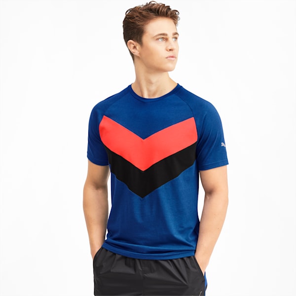 Reactive Men's Colorblock Tee, Galaxy Blue, extralarge
