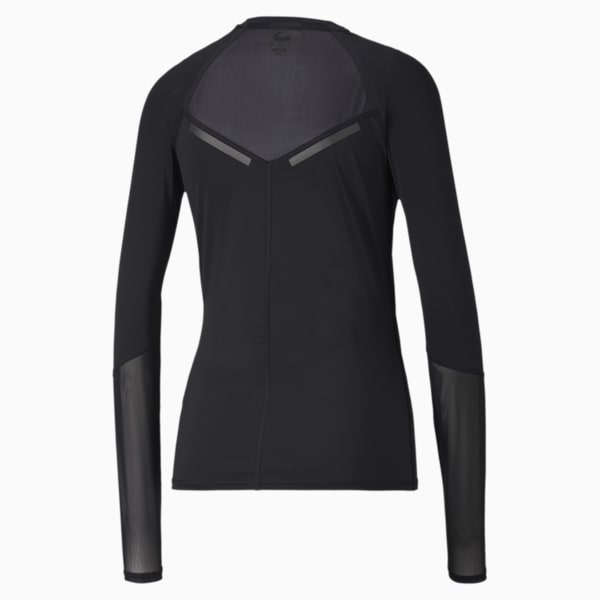 Puma Mesh Long Sleeve T-Shirt Black