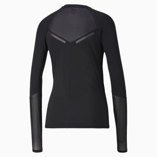 Runner ID Women's Long Sleeve Tee, Puma Black, extralarge