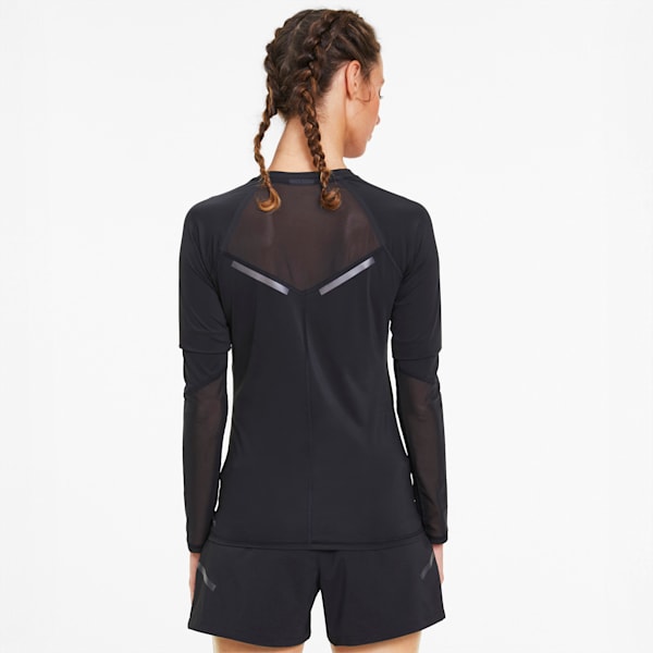 Runner ID Women's Long Sleeve Tee, Puma Black, extralarge