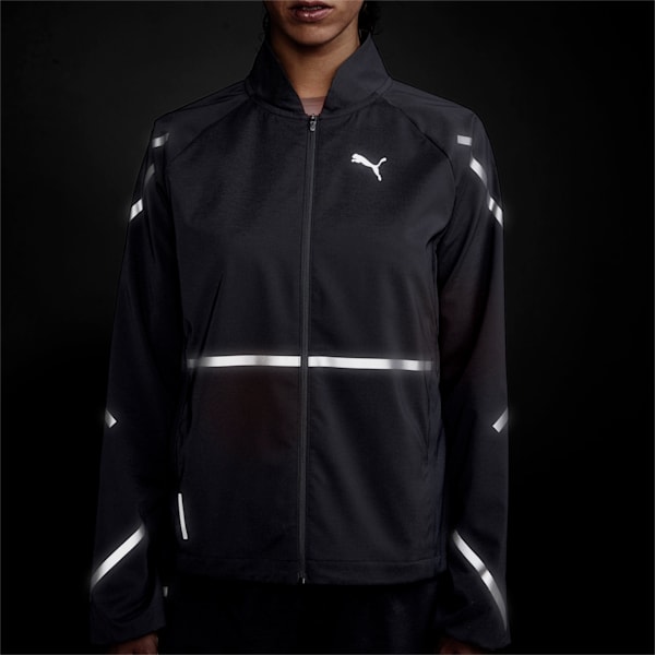 Runner ID Women's Running Jacket, Puma Black, extralarge