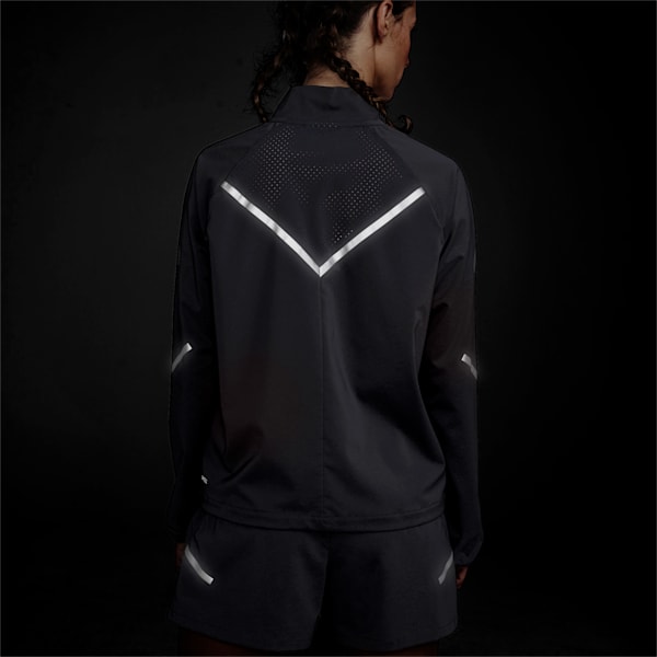 Runner ID Women's Running Jacket, Puma Black, extralarge