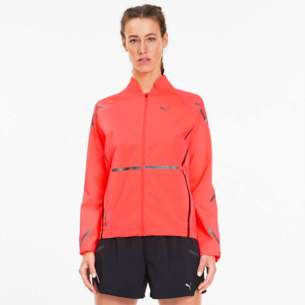 Runner ID Women's Running Jacket, Ignite Pink, extralarge