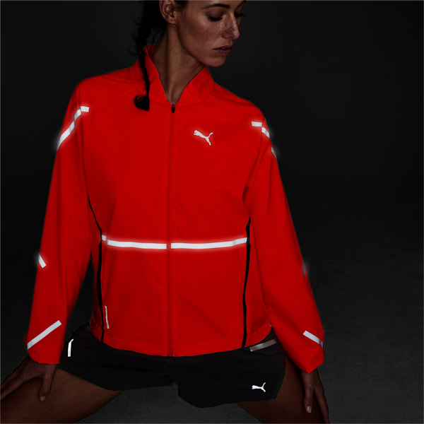 Runner ID Women's Running Jacket, Ignite Pink, extralarge