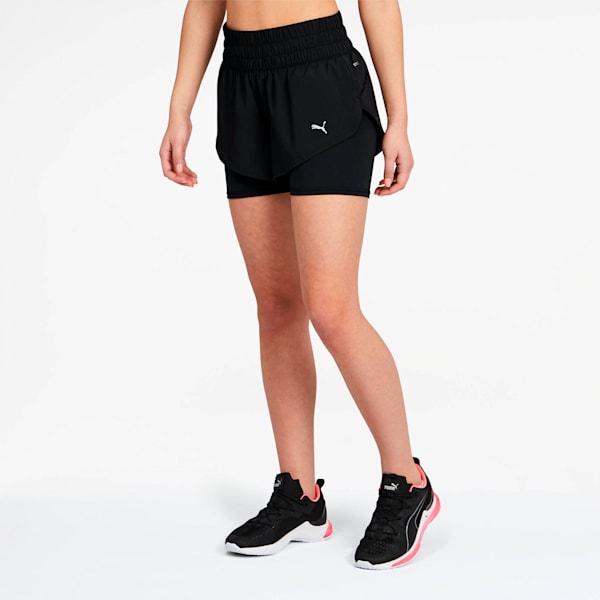 Shorts para mujer Last Lap 2 en 1, Puma Black, extralarge
