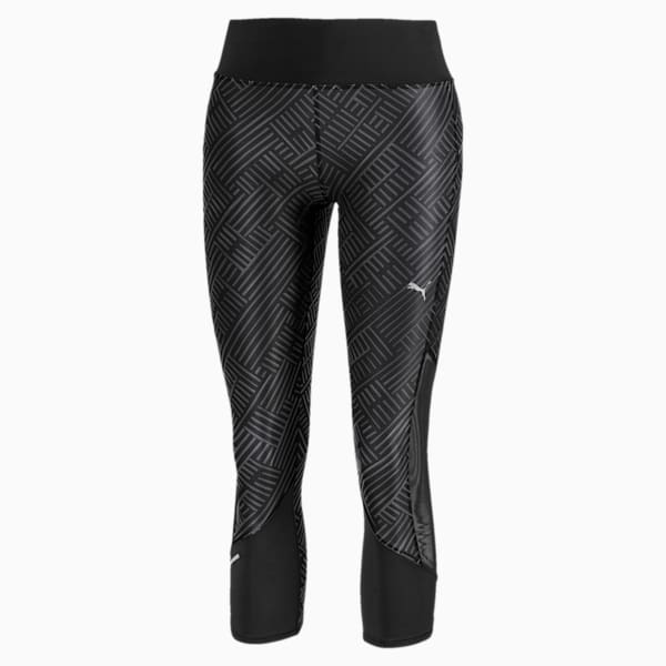 Last Lap Graphic Women's 3/4 Leggings, Puma Black, extralarge