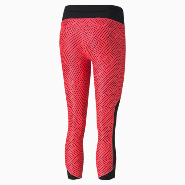 Last Lap Graphic Women's 3/4 Leggings, Ignite Pink-Puma Black, extralarge
