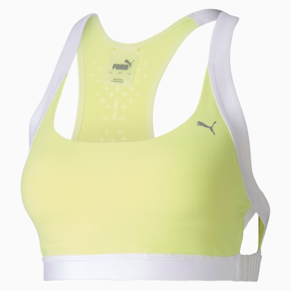 THERMO R+ Women's Training Bra, Sunny Lime-Puma White, extralarge-IND