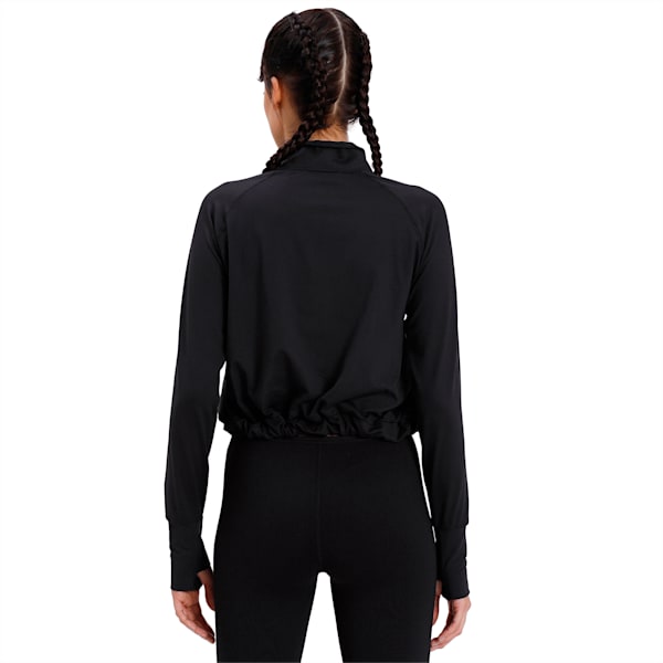 Studio Women's Raglan Sleeves Adjustable Jacket, Puma Black