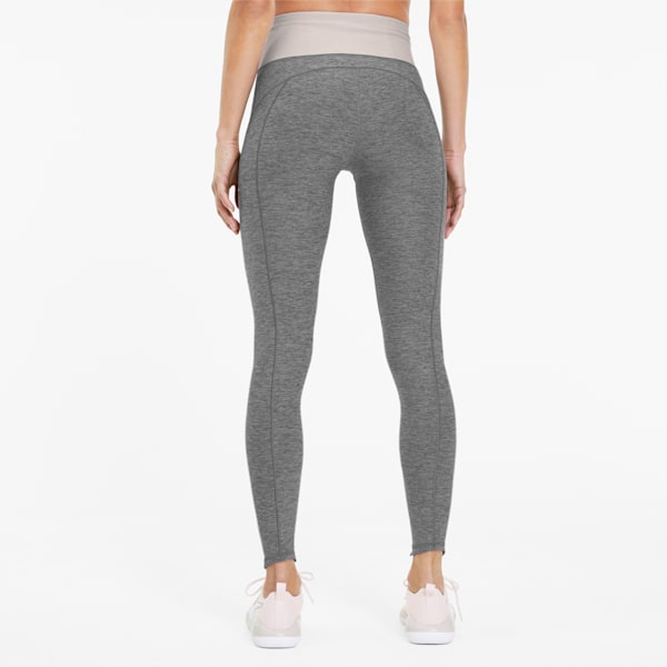 Studio Luxe Eclipse Women's 7/8 Leggings, Med Gray Heather-Rosewater, extralarge