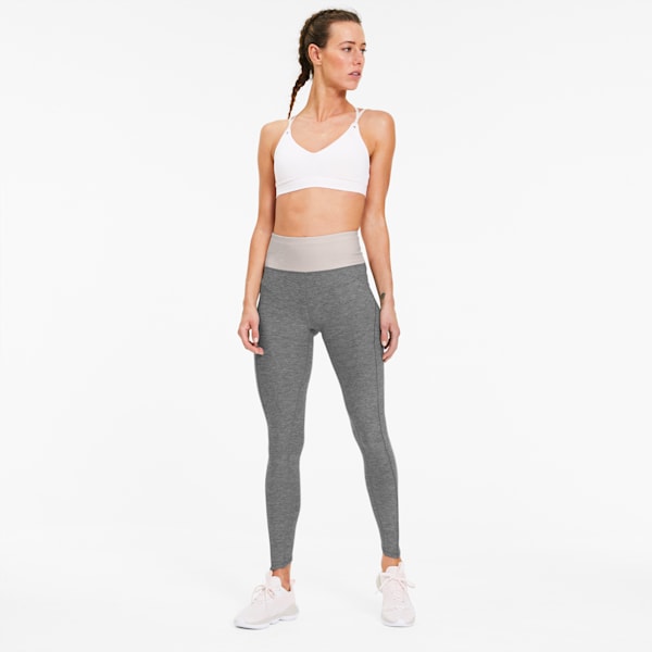 Studio Luxe Eclipse Women's 7/8 Leggings, Med Gray Heather-Rosewater, extralarge