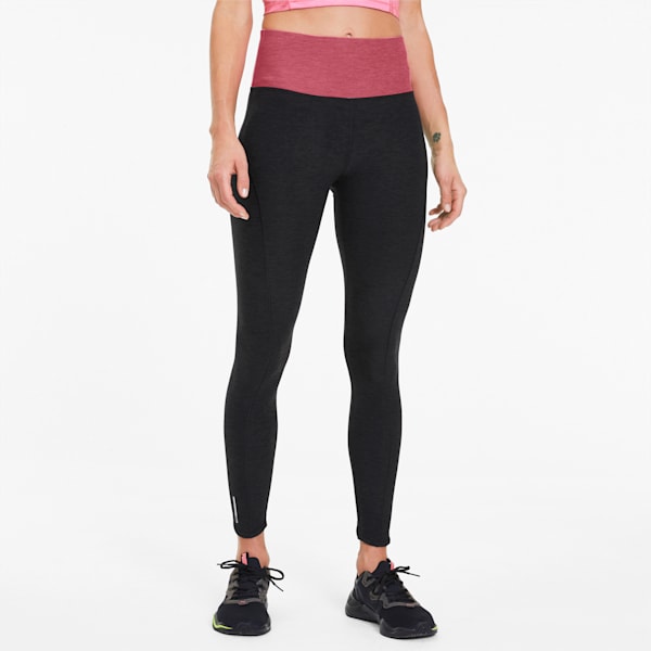 Studio Luxe Eclipse Women's 7/8 Leggings, Puma Black Heather-Bubblegum Heather, extralarge