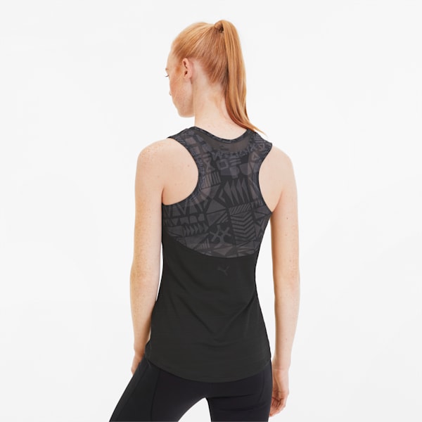 Studio Women's Graphic Mesh Tank, Puma Black, extralarge