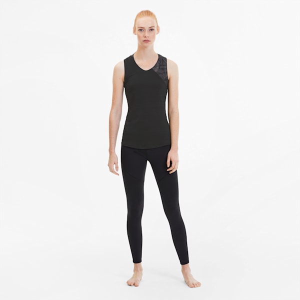 Studio Women's Graphic Mesh Tank, Puma Black, extralarge