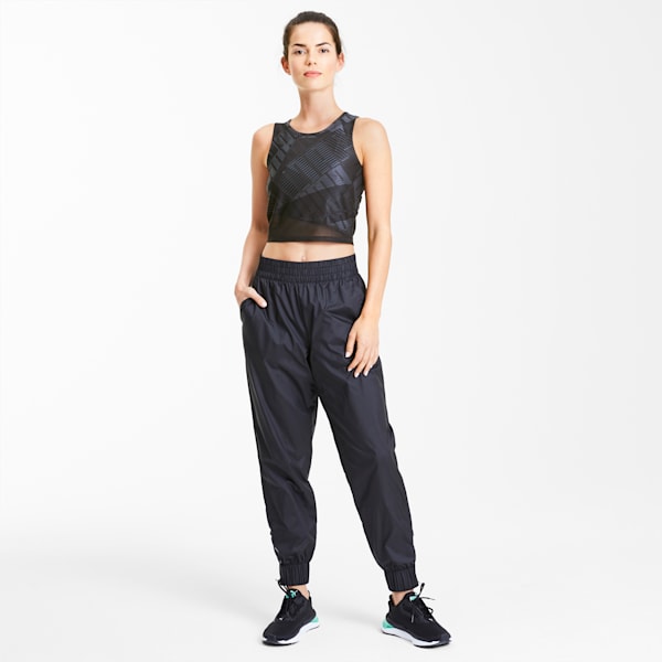 Buy Puma Black Ballin AOP Jersey Logo Regular Fit Crop Top for