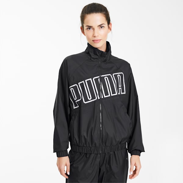 Feel It Woven Windbreaker Women's Training Jacket, Puma Black, extralarge-IND