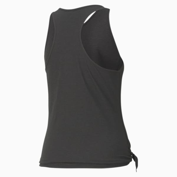 Women's Tie Logo Tank, Puma Black-Q2 Cat, extralarge