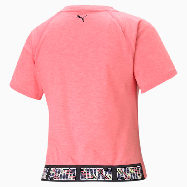 Logo Elastic Women's Training Tee, Bubblegum-Q2 PUMA, extralarge