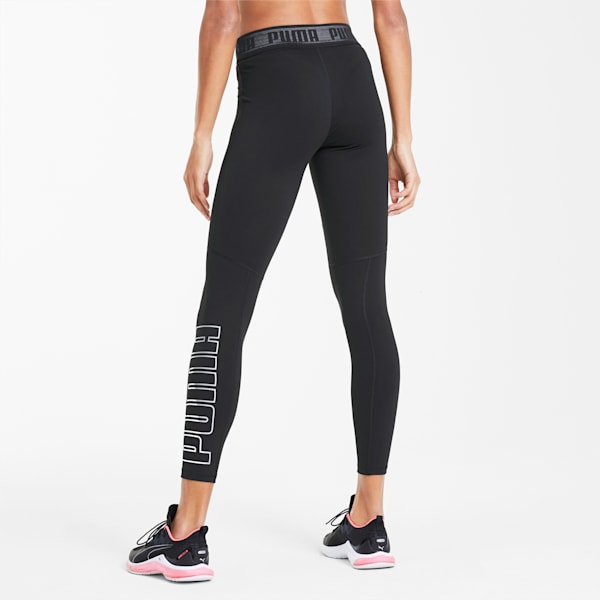 Logo Elastic Women's 7/8 Leggings, Puma Black, extralarge