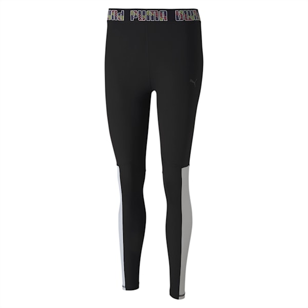 Logo Elastic Women's 7/8 Tight, Puma Black-Puma White, extralarge-IND