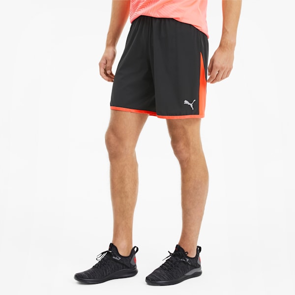 Last Lap Men's Colorblock Shorts, Puma Black-Ignite Pink, extralarge