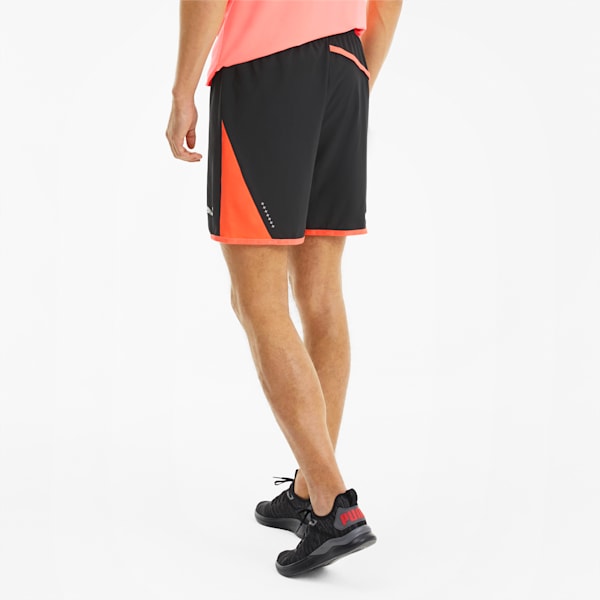 Last Lap Men's Colorblock Shorts, Puma Black-Ignite Pink, extralarge