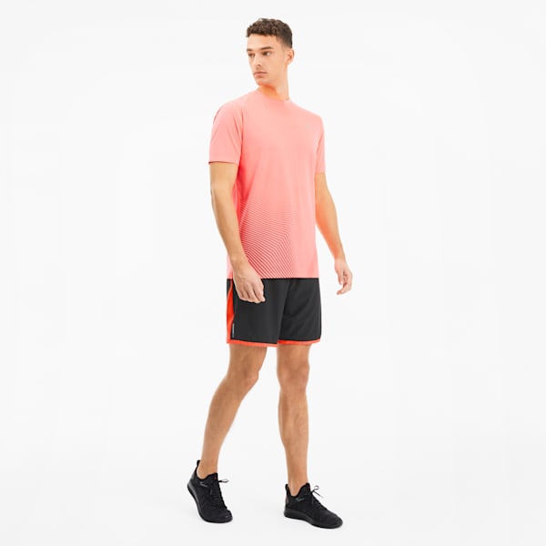 Last Lap Men's Colorblock Shorts, Puma Black-Ignite Pink, extralarge