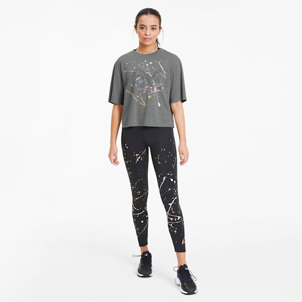 Metal Splash Women's Graphic Tee, Medium Gray Heather, extralarge