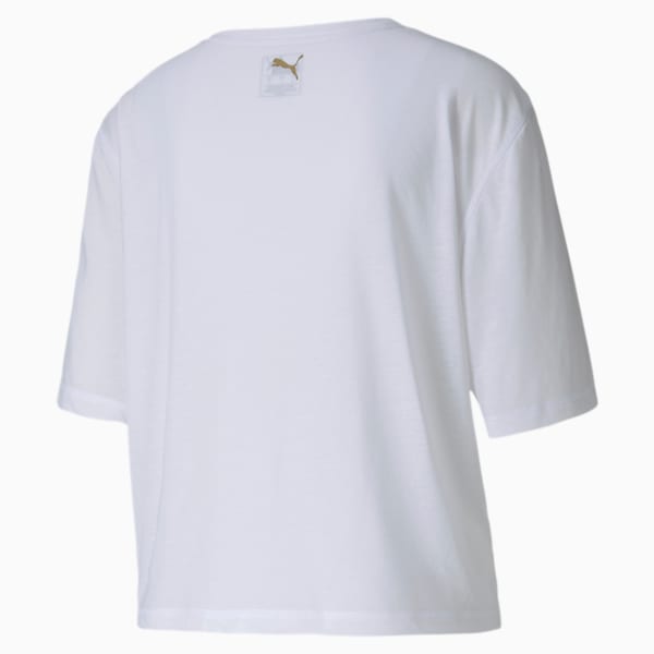 Metal Splash Women's Graphic Tee, Puma White, extralarge