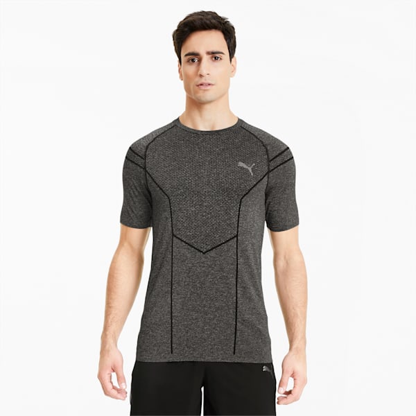 Reactive evoKNIT Men's Training Tee, Puma Black Heather, extralarge