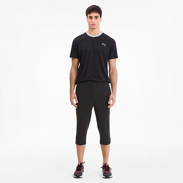 Reactive Men's 3/4 Knitted Pants, Puma Black, extralarge