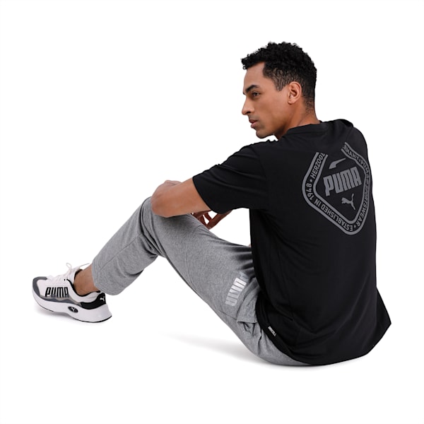 Collective Tri-blend Men's Training T-Shirt, Puma Black-white print