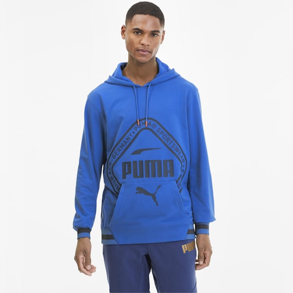 Collective dryCELL Men's Warm-Up Hoodie, Palace Blue, extralarge-AUS